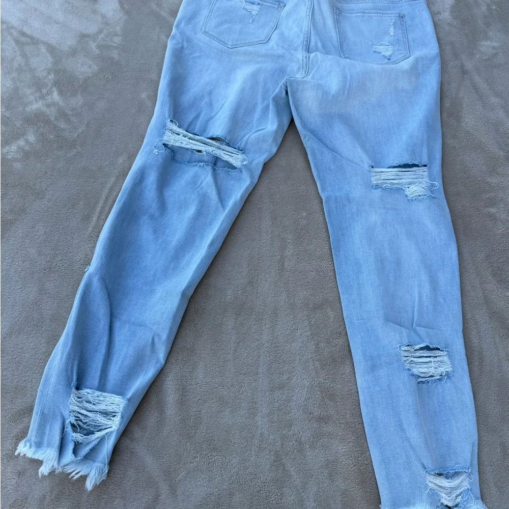 Ny&Co Soho Boyfriend Distressed Light Blue Women's Jeans size 10 - Picture 5 of 7
